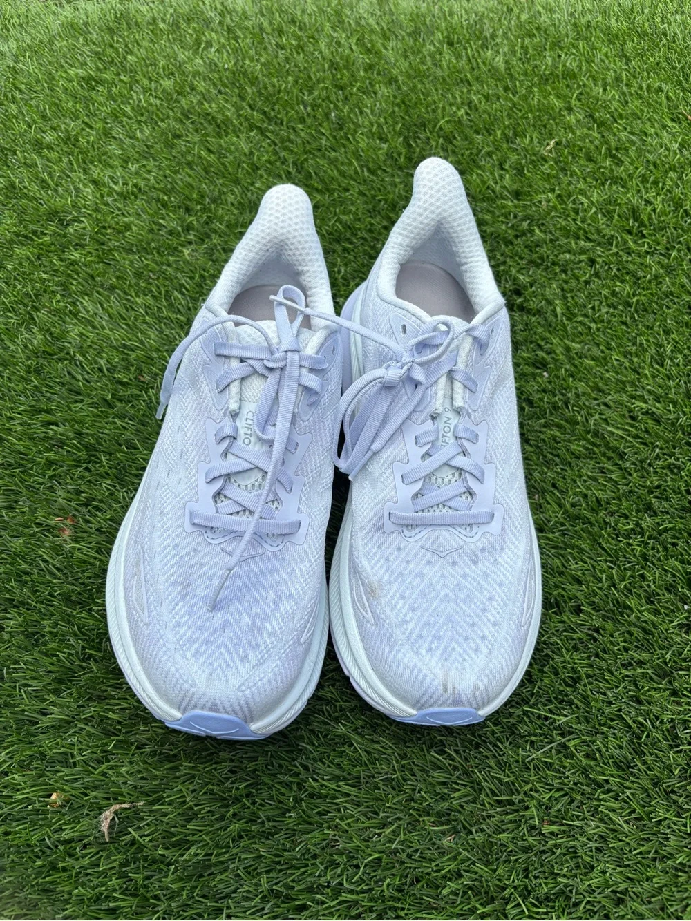 Hoka One One White Cushioned Running Shoes